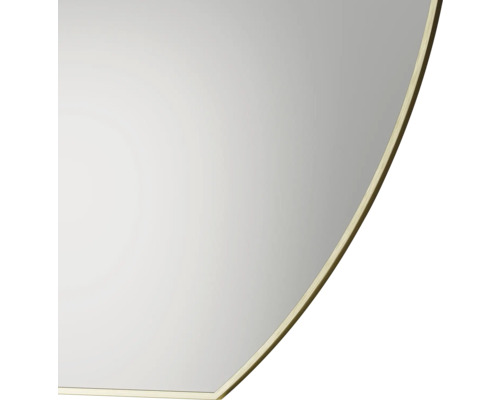 Detailansicht vun engem Spigel mat ofgerënnten Ecken