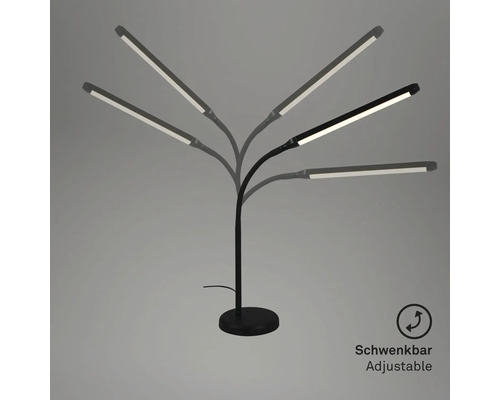 Schwenkbare LED Stehleuchte mit flexiblem Arm