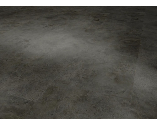 Nahaufnahme eines grauen Bodenbelags mit Steinmuster