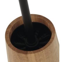 Ensemble brosse WC Sealskin Earth chêne/noir mat 800677