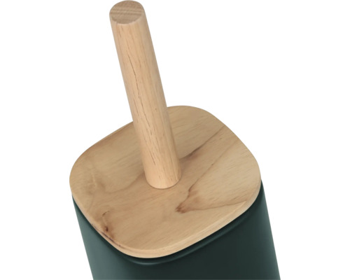 Toilettenbürste aus Holz und Keramik