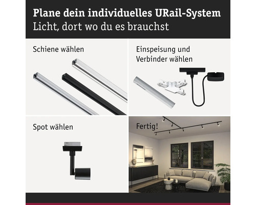 URail System zur individuellen Lichtplanung
