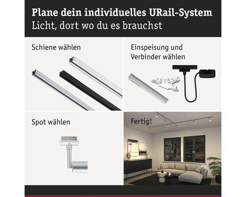 U Rail System Konfigurator zur individuellen Lichtplanung
