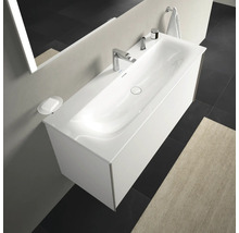 Vasque pour meuble DURAVIT Viu 123 x 49 cm blanc brillant 2344120000