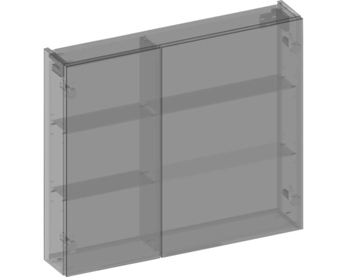 Badezimmerschrank mit zwei Türen und Regalböden