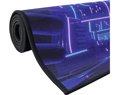 Dessous de bureau enroulé avec motif de ville