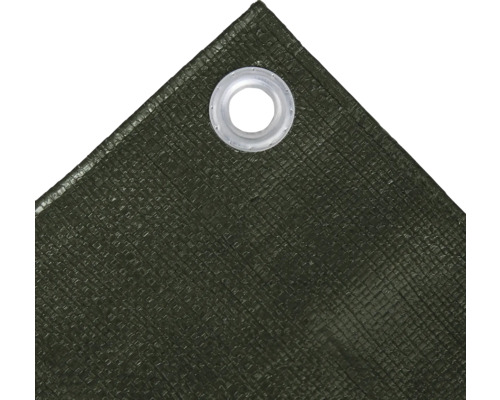 Detailansicht einer Abdeckplane mit Öse