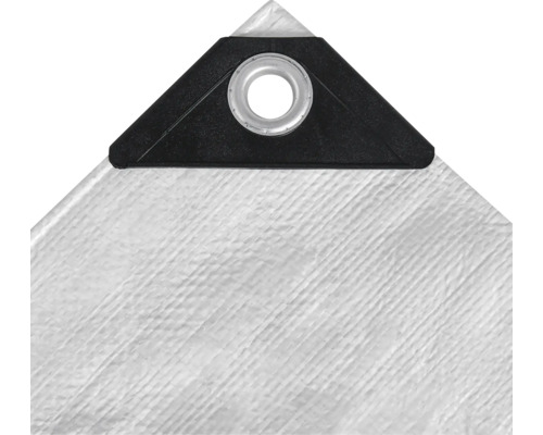 Detailansicht einer Gewebeplane mit Öse