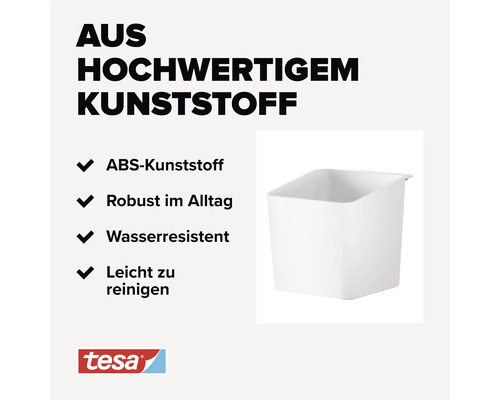 Organisateur blanc en plastique de haute qualité avec le logo Tesa