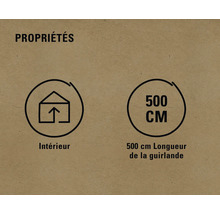 Propriétés: convient pour l''intérieur, longueur de 500 centimètres