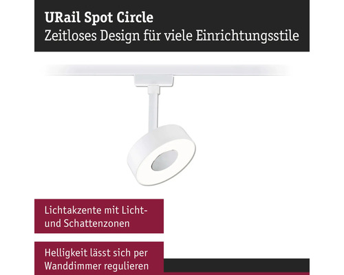 URail Spot Circle Schienenstrahler