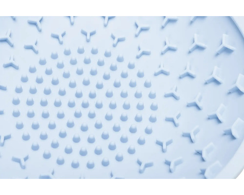 Vue détaillée d''un tapis de nettoyage de brosses avec picots et éléments triangulaires