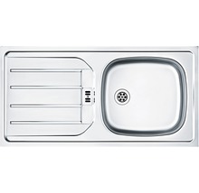 Edelstahlspüle mit Abtropffläche