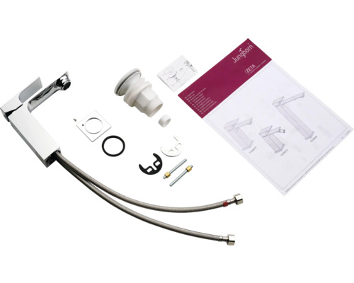Robinet de lavabo Jungborn Zeta et accessoires