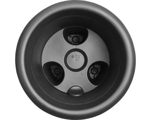 Draufsicht auf einen Blumentopf mit Elho Logo