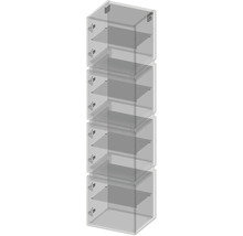 Hängehochschrank mit 4 Türen Devo Viva 2.0 links BxHxT 40x170x26 cm conifer green supermatt