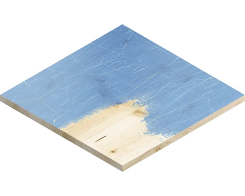 Planche en bois, partiellement recouverte de peinture