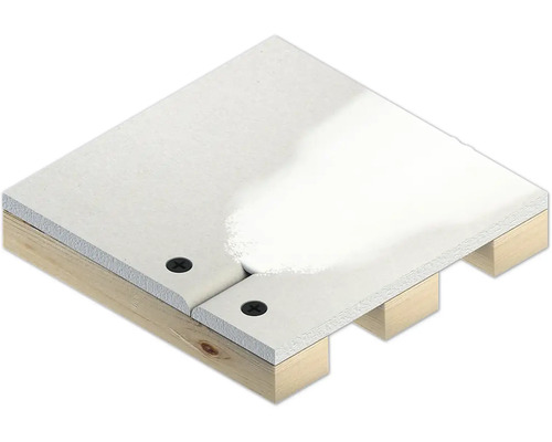 Assemblage de plaques de plâtre en fibres avec une sous-structure en bois par des vis