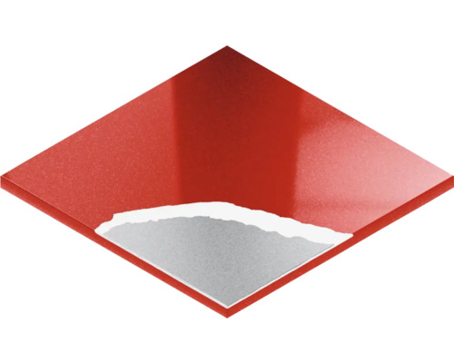 Quadratische Platte mit teilweise freigelegter Oberfläche