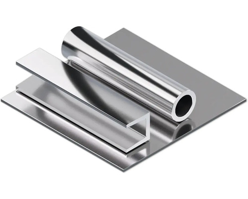 Verschiedene Metallprofile: Blech, U-Profil, Rohr