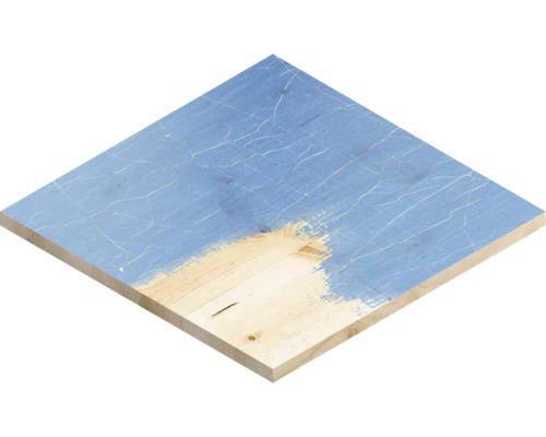 Holzplatte, teilweise bemalt
