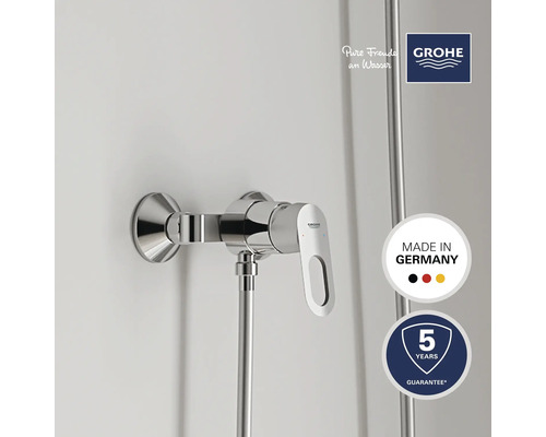 Robinet de douche Grohe avec garantie de 5 ans, fabriqué en Allemagne