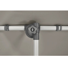 Gros plan d''une armature de parasol avec bouton rotatif de réglage