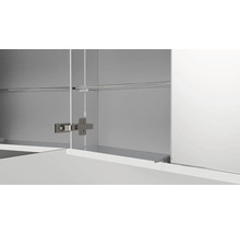 LED Spiegelschrank DSK Silver King BxHxT 80x70x13 cm alufarben