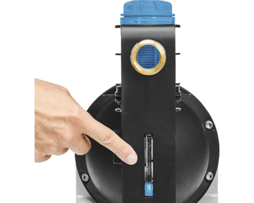 Abwasserhebeanlage mit Bedienung per Hand