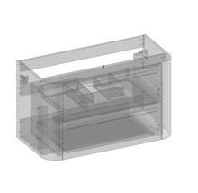 Waschtischunterschrank für Waschtischplatte Devo Gloria 2.0 BxHxT 86x50x42 cm perfect touch black glatt