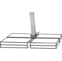 Schirmständer mit Fußpedal und Platten