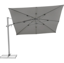 Quadratischer Ampelschirm für den Gartenbereich.