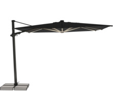 Freiarm-Sonnenschirm mit Standfuß für den Gartenbereich