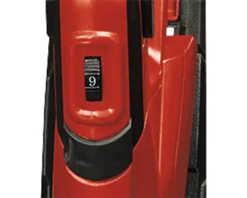 Detailansicht eines Werkzeugs mit Einstellschalter auf Stufe 9