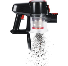 Akkusauger mit Schmutzpartikeln