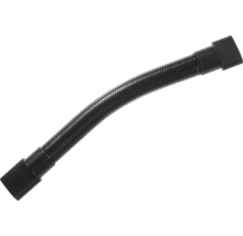 Schwarzer Staubsaugerschlauch aus Kunststoff