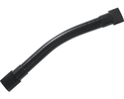 Schwarzer Staubsaugerschlauch aus Kunststoff