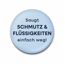 Symbol: Saugt Schmutz und Flüssigkeiten einfach weg