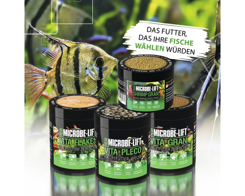 Nourriture pour aquarium Microbe Lift pour poissons d''ornement, crevettes et poissons-chats