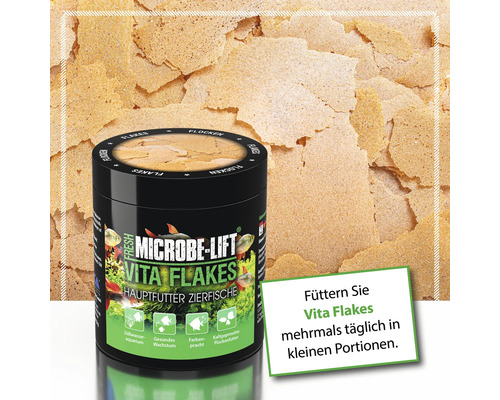 Microbe Lift Vita Flakes nourriture principale pour poissons d''ornement