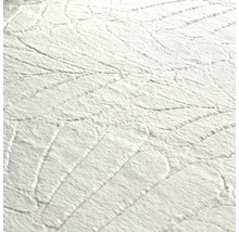 Gros plan d''un papier peint structuré blanc avec motif de feuilles