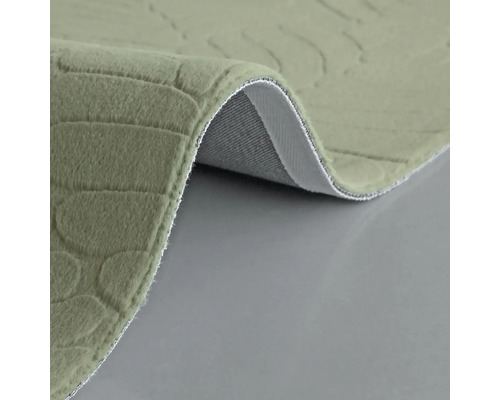 Badteppich mit Steinmuster aus Textil