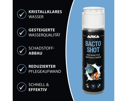 Arka Bacto Shot zur Verbesserung der Wasserqualität