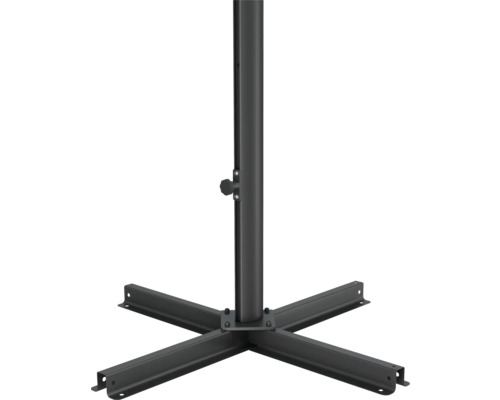 Schirmständer aus Metall mit Kreuzfuß für Sonnenschirme