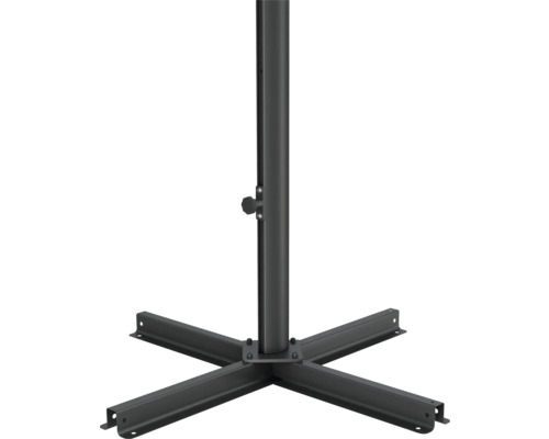 Schirmständer aus Metall mit Kreuzfuß