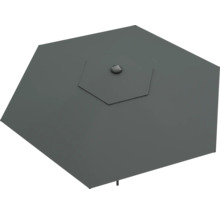 Parasol gris vu de dessus