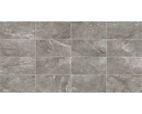 Carreaux de sol gris aspect pierre