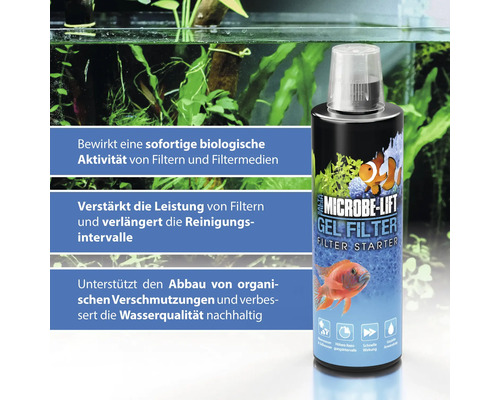 Microbe Lift Gel Filter Starter für Aquarien