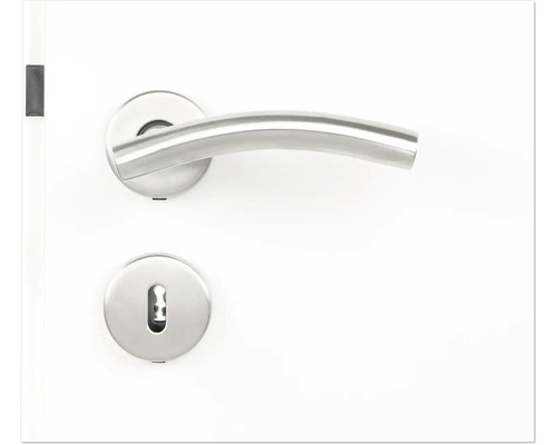 Türbeschlag mit Drückergarnitur und Schlüsselrosette