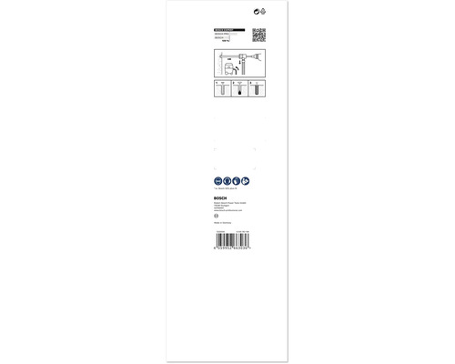 Bosch Expert Verpackungsaufdruck mit QR Code und Anwendungsdiagramm